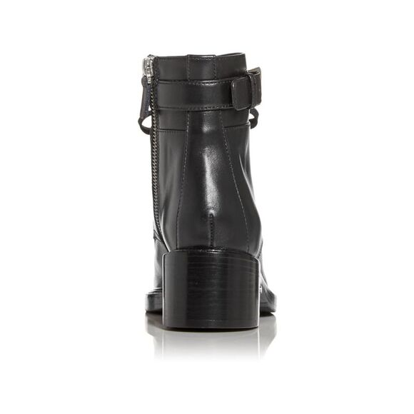 LAURENCE DACADE Womens Black Up Solene Round Toe Leather Combat Boots 36 - Picture 2 of 2